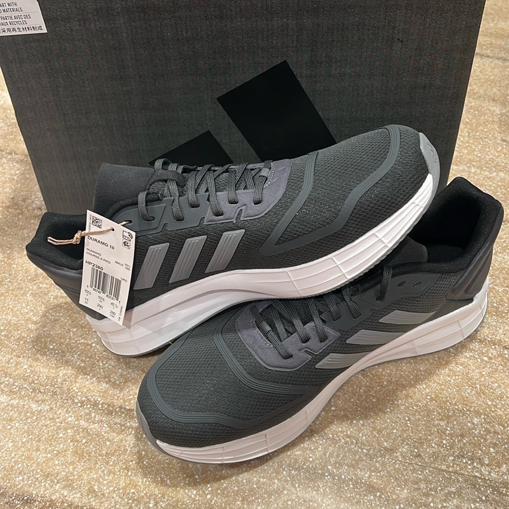 Adidas DURAMO 10 SHOES HP2380 Mens Size 11 Grey Sneaker Shoe